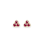Seedling Ruby Studs Andrea Bonelli Jewelry 14k Yellow Gold