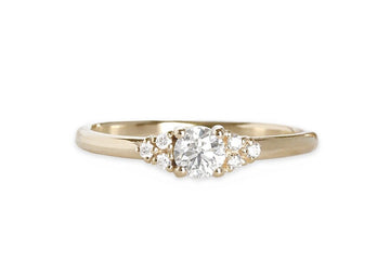 Sora Lab Diamond Ring Andrea Bonelli Jewelry 14k Yellow Gold