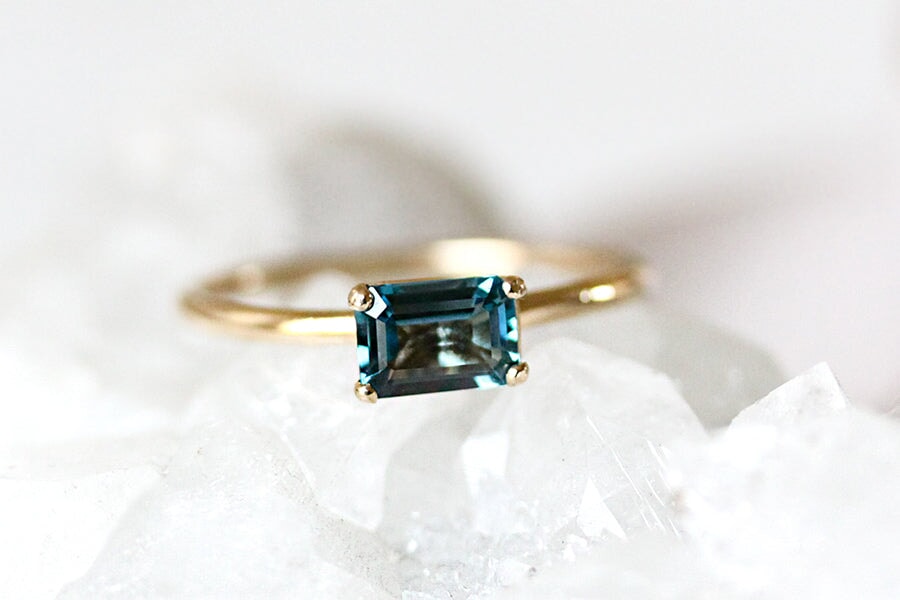 Bella London Blue Topaz Ring Andrea Bonelli Jewelry 