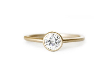 Zoe Lab Diamond Ring .50ct Andrea Bonelli Jewelry 14k Yellow Gold