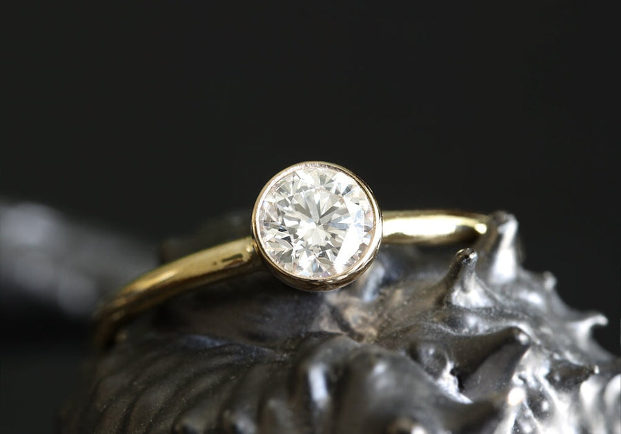 Zoe Moissanite Ring .50ct Andrea Bonelli Jewelry 