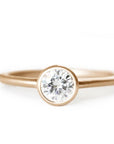 Zoe Lab Diamond Ring .50ct Andrea Bonelli Jewelry 14k Rose Gold