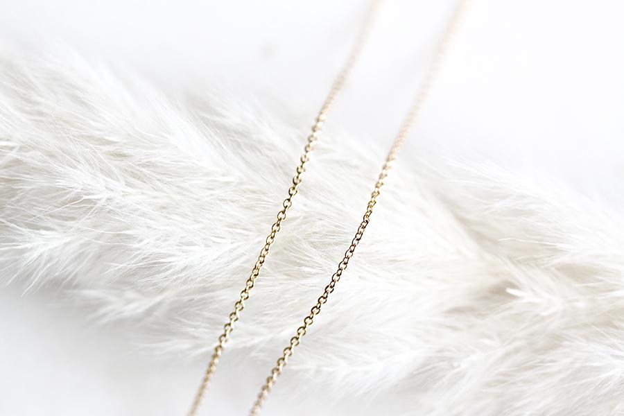 14k Adjustable Cable Chain 1mm Andrea Bonelli Jewelry 