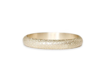 Stardust Band 3-4mm Andrea Bonelli Jewelry 14k Yellow Gold