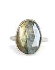 Labradorite Facet Ring Andrea Bonelli Jewelry 14k Gold + Sterling Silver