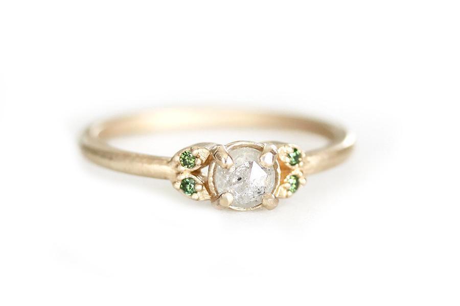 Quinn Rose Cut Diamond Ring Andrea Bonelli Jewelry 3 - 9