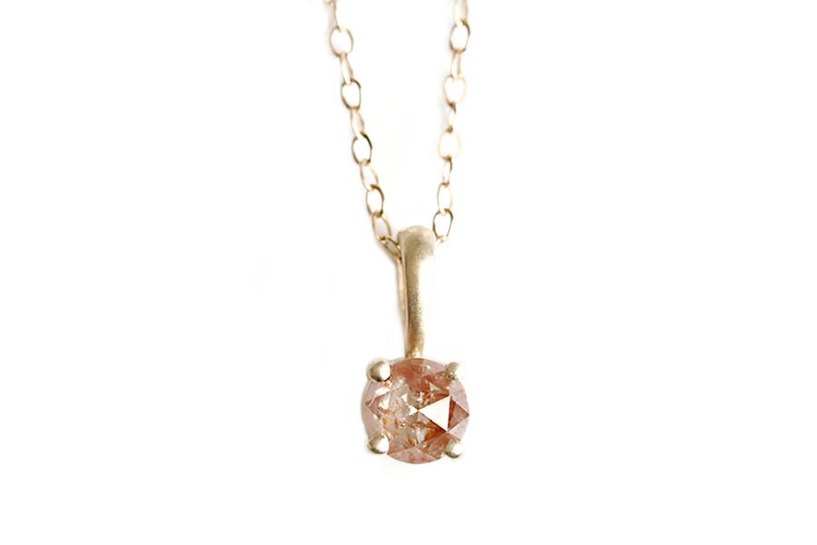 Rose Cut Diamond Necklace No 1 Andrea Bonelli Jewelry 