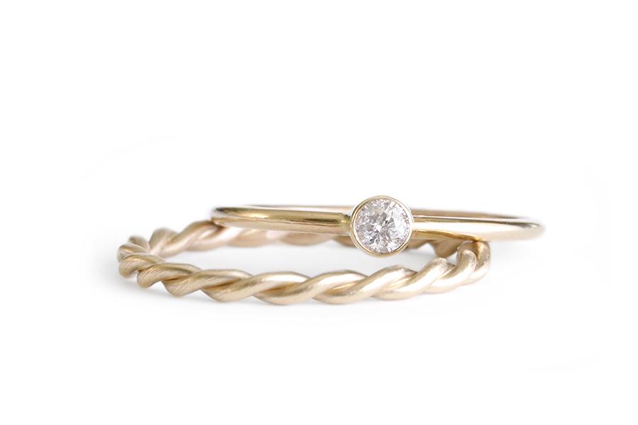 Twist Ring Andrea Bonelli Jewelry 