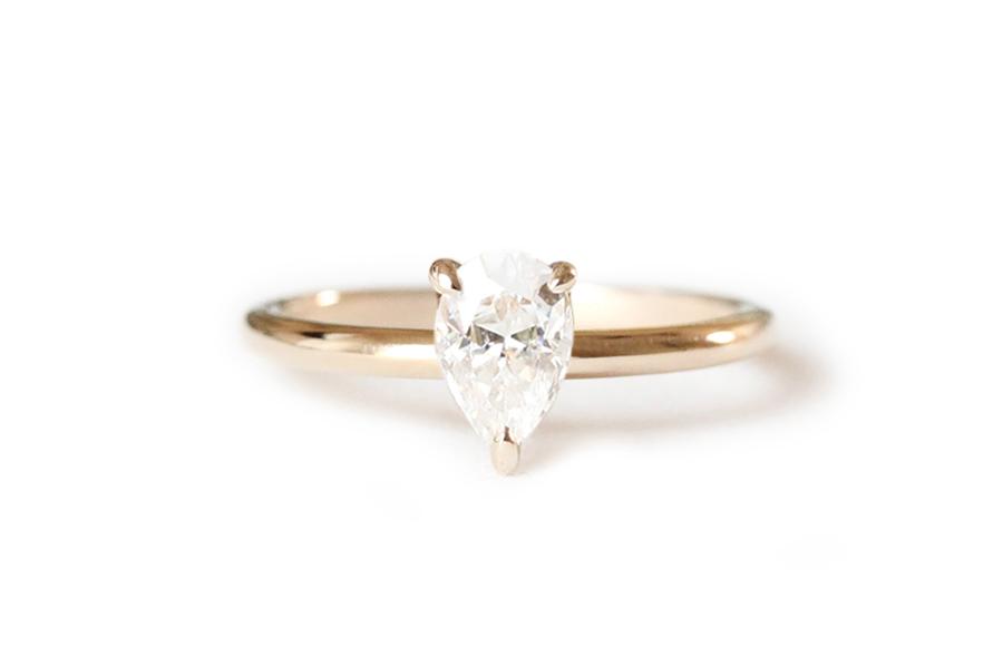 Tristan Sapphire Ring Andrea Bonelli 14k Rose Gold