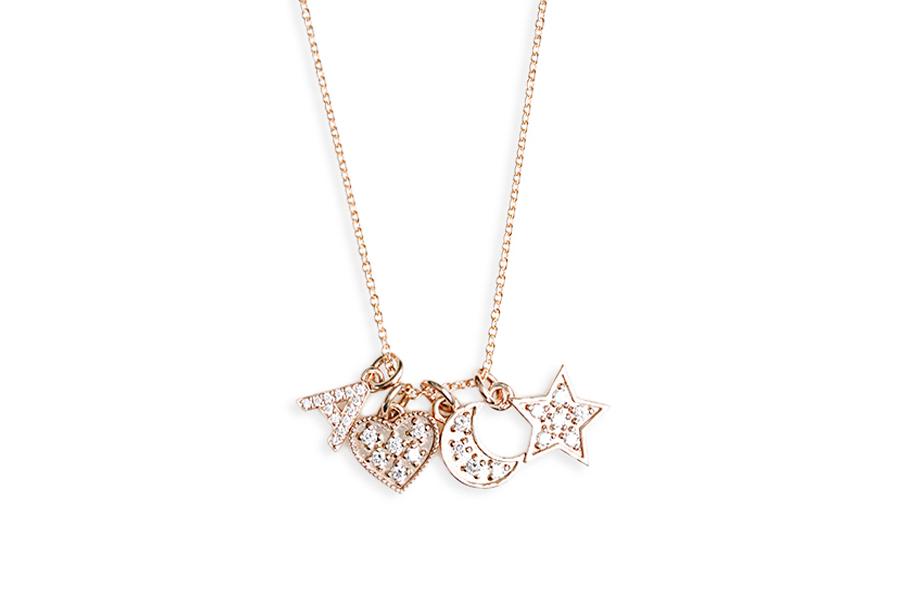 Petite Diamond Charms Andrea Bonelli 14k Rose Gold