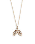 diamond doublet leaf charm Andrea Bonelli Jewelry 14k Rose Gold