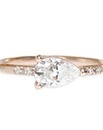 Lilia GIA Diamond Ring Andrea Bonelli Jewelry 14k Rose Gold