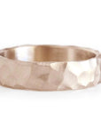 Rustic Carved Band 5mm Andrea Bonelli Jewelry 14k Rose Gold