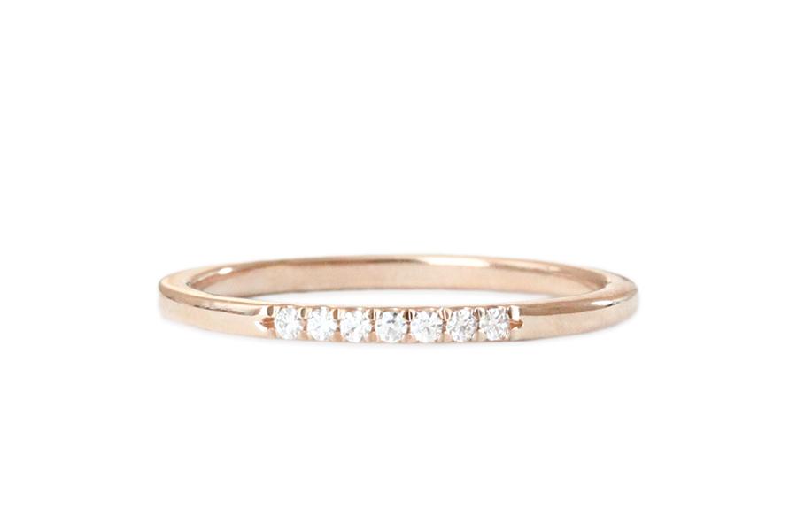 Pinot Diamond Ring Andrea Bonelli 14k Rose Gold