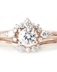 Scarlett GIA Diamond Ring Andrea Bonelli 14k Rose Gold