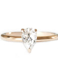 Tristan Moissanite Ring Andrea Bonelli 14k Rose Gold