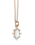Aura Marquise Opal Halo Necklace Andrea Bonelli Jewelry 14k Rose Gold