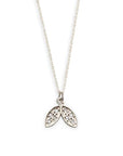 diamond doublet leaf charm Andrea Bonelli Jewelry 14k White Gold
