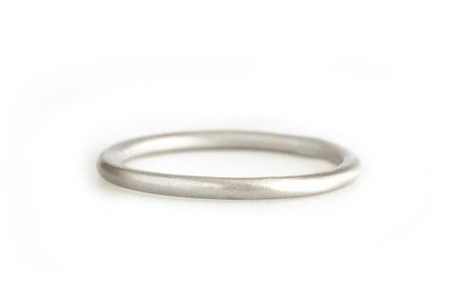 Organic Ring Andrea Bonelli Jewelry 14k White Gold