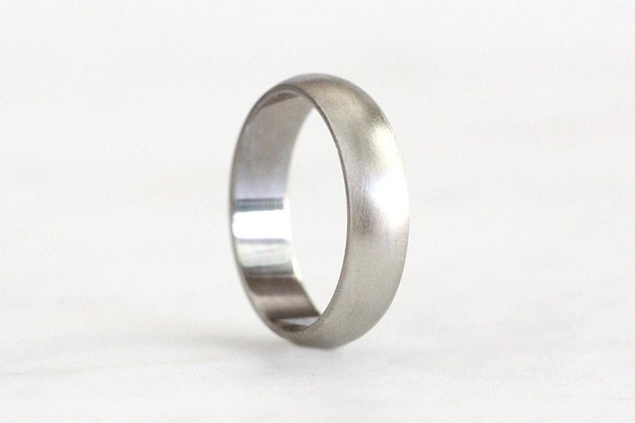 Silver Half Round Band 5mm Andrea Bonelli Jewelry 