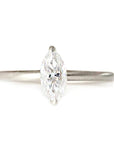 Cleo Marquise GIA Diamond Ring Andrea Bonelli Jewelry 14k White Gold