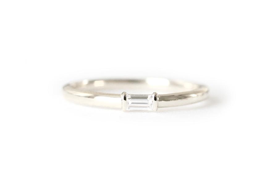 Maya Diamond Ring Andrea Bonelli 14k White Gold