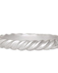 Twist Band Andrea Bonelli Jewelry 14k White Gold