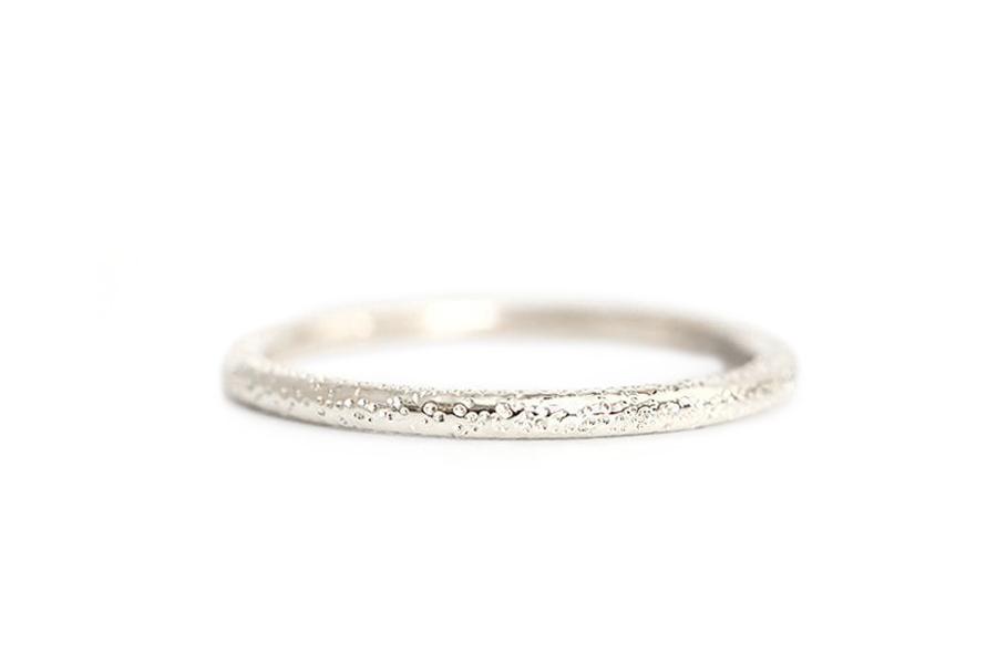 Stardust Ring Andrea Bonelli Jewelry 14k White Gold