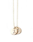 Mixed Metals Initial Necklace Andrea Bonelli Jewelry One