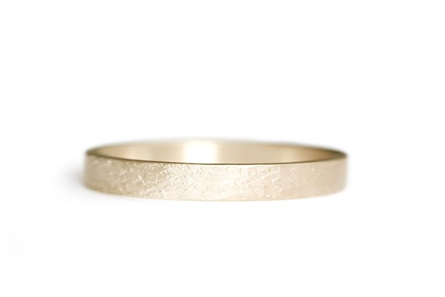 Rustic Gravel Band Andrea Bonelli Jewelry 14k Yellow Gold