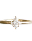 Mira Marquise Diamond Ring .25ct Andrea Bonelli 14k Yellow Gold