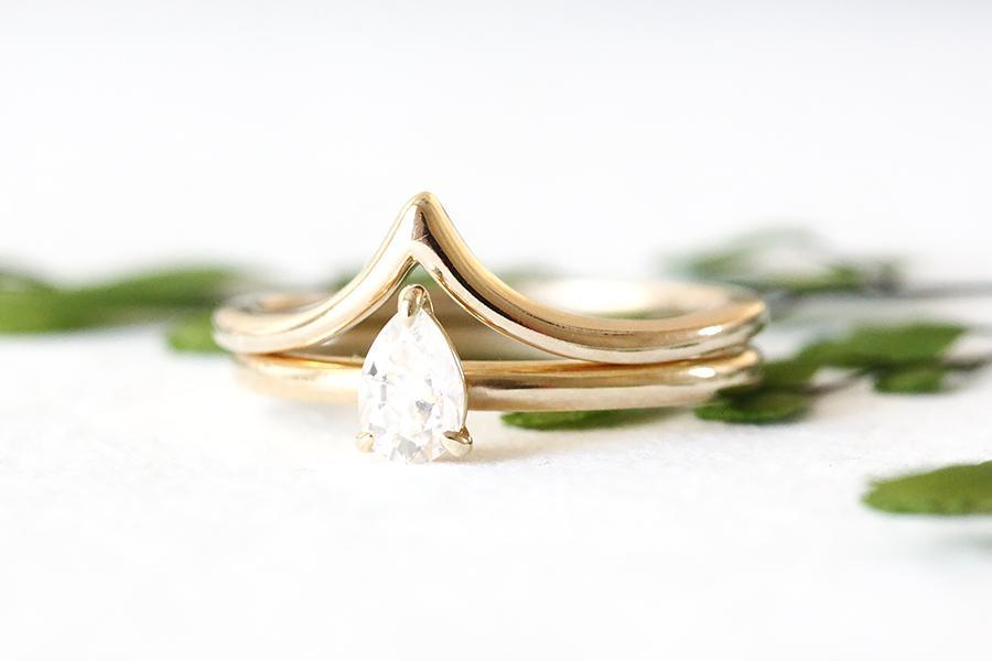 Creste Chevron Ring Andrea Bonelli Jewelry 