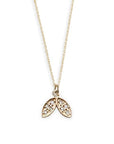 diamond doublet leaf charm Andrea Bonelli Jewelry 14k Yellow Gold