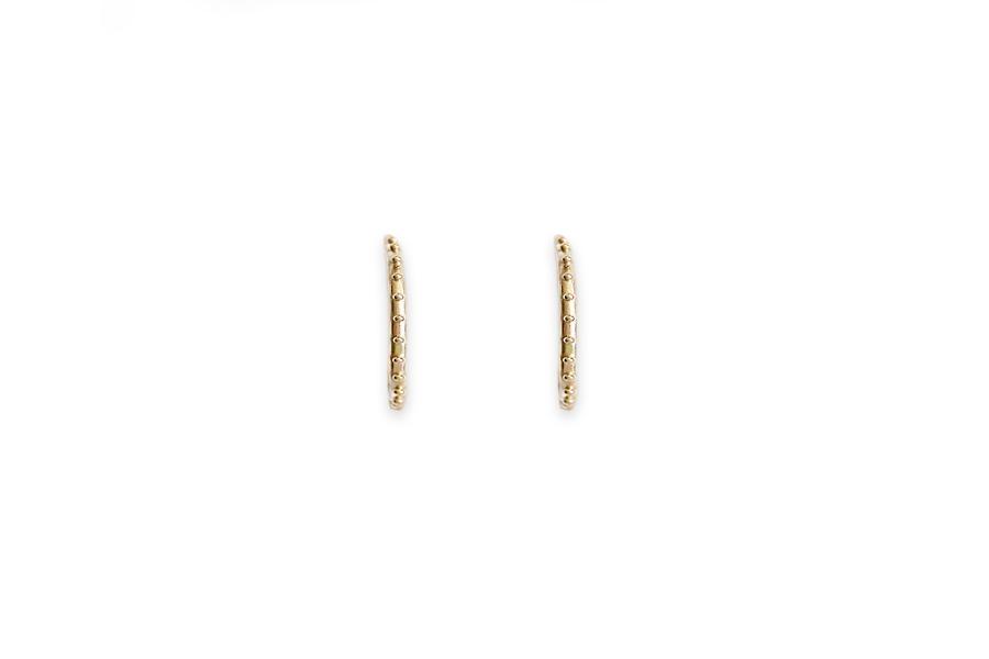 Beaded Hoops Small Andrea Bonelli Jewelry 