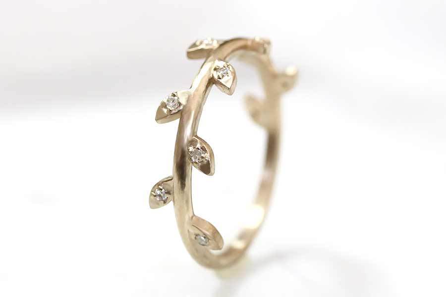 Vine Diamond Ring Andrea Bonelli Jewelry 