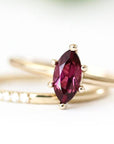 Mia Garnet Marquise Ring Andrea Bonelli 