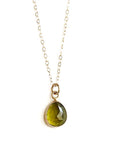 olive green tourmaline necklace Andrea Bonelli Jewelry 