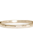Hammer Facet Ring Andrea Bonelli Jewelry 14k Yellow Gold