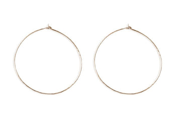 Glimmer Hoops Andrea Bonelli Jewelry 14k Yellow Gold