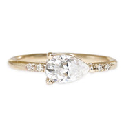 Lilia GIA Diamond Ring Andrea Bonelli Jewelry 14k Yellow Gold