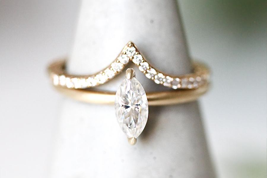 Cleo Marquise Ring .90ct Andrea Bonelli Jewelry 