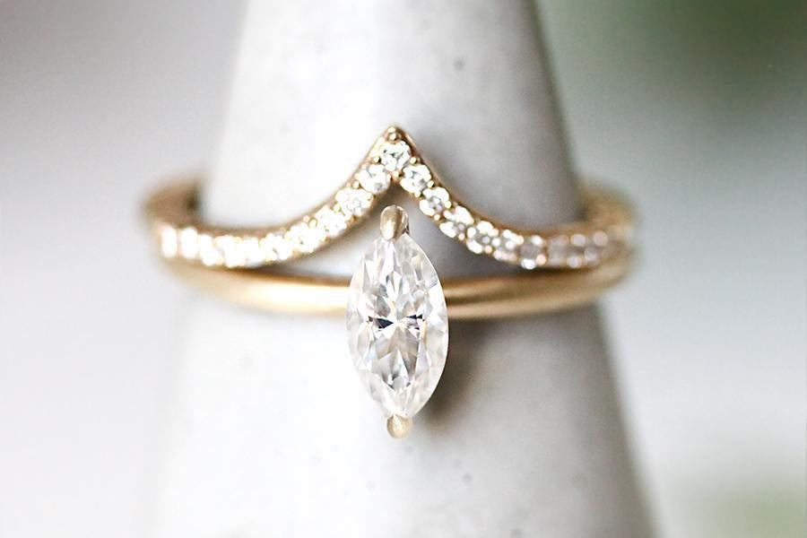 Cleo Marquise GIA Diamond Ring Andrea Bonelli Jewelry 