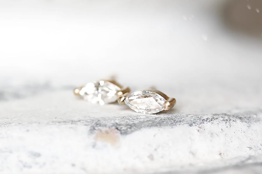 Marquise Studs Andrea Bonelli Jewelry 