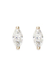 Marquise Studs Andrea Bonelli Jewelry 14k Yellow Gold