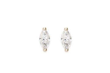 Marquise Studs Andrea Bonelli Jewelry 14k Yellow Gold