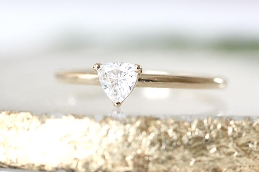 Sarai Trillion Diamond Ring Andrea Bonelli Jewelry 