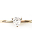 Sarai Trillion Diamond Ring Andrea Bonelli Jewelry 14k Yellow Gold