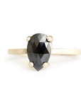 pear black rose cut diamond ring Andrea Bonelli Jewelry 3 - 7 (Needs Resize)