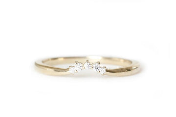 Prim Diamond Band Andrea Bonelli 14k Yellow Gold
