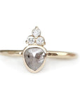 rose cut diamond crown ring Andrea Bonelli Jewelry 